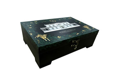 Kosmetisch de Vakjes van de Luxegift Verpakkend Boektype Aangepast Embleem met Handgesp leverancier