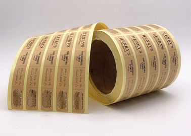 Duurzame de Kerndiameter 76mm van Douane Zelfklevende Etiketten met Glanzende Laminering leverancier
