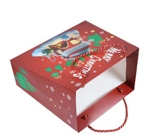 De aangepaste Gepersonaliseerde Grootte drukte Gift in zakken doet Met een laag bedekt Document Materiaal voor Kerstmis leverancier