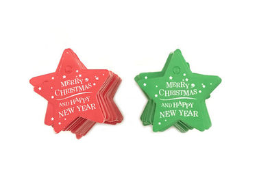 Gedrukte de Douane van de Kerstmisstijl hangt Markeringen Diverse Vorm voor DIY-Decoratiegift leverancier