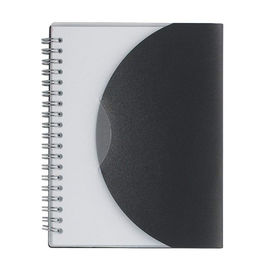 Pvc/pp behandelen Douane Gedrukte Spiraalvormige Notitieboekjesgrootte 5,25 * 8,25 Duim leverancier