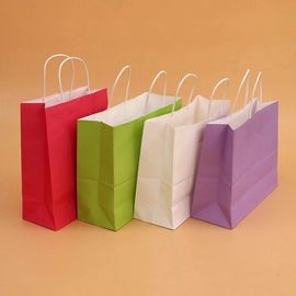 Rekupereerbare Gekleurde Kraftpapier-Document Zakken, de Zakken van het Douane Pakpapier voor Warenhuizen leverancier