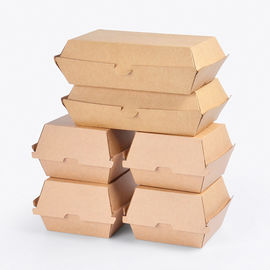 2 het Document van groottekraftpapier Hamburgervakje, Hamburger Meeneemvakje Dikte 250gsm leverancier