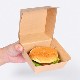 2 het Document van groottekraftpapier Hamburgervakje, Hamburger Meeneemvakje Dikte 250gsm leverancier