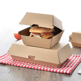 2 het Document van groottekraftpapier Hamburgervakje, Hamburger Meeneemvakje Dikte 250gsm leverancier