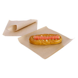 Voedselrang het Verpakken Document Vetvrije het Document van Kraftpapier Materiaal Aangepaste Grootte leverancier