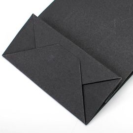 Gepersonaliseerde Gedrukte Kartonzakken met Handvatten, Zwarte Document Boodschappentassen leverancier