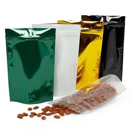 Plastic Opnieuw te gebruiken Voedselzakken, Glanzende Tribune op Beschikbare Zakken Diverse Kleur leverancier