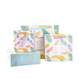 Mooi Kraftpapier-Document het Winkelen Zakkenluxe Aangepast Embleem met Nylon Kabelhandvat leverancier