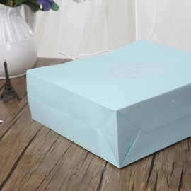 Lichtblauw/Roze Gepersonaliseerd Document Wit Kraftpapier het Document van Giftzakken 150gsm Materiaal leverancier