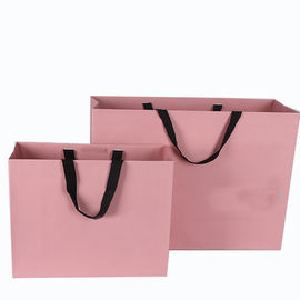 De roze Zak van het Kleurenkarton lamineerde Gedrukte Luxe voor het Winkelen/Gift leverancier