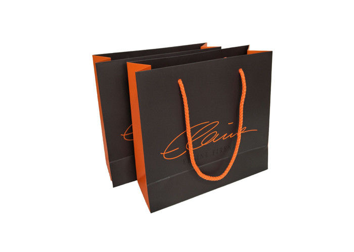 Decoratieve Douane Gedrukte Document Zakken Zwarte/Oranje Kleur Vriendschappelijke Eco leverancier