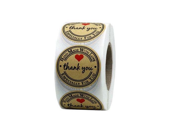 Dikte 2mm Diameter van Pakpapier de Kleverige Etiketten 1,18 Duim voor Huwelijk/Verjaardag leverancier