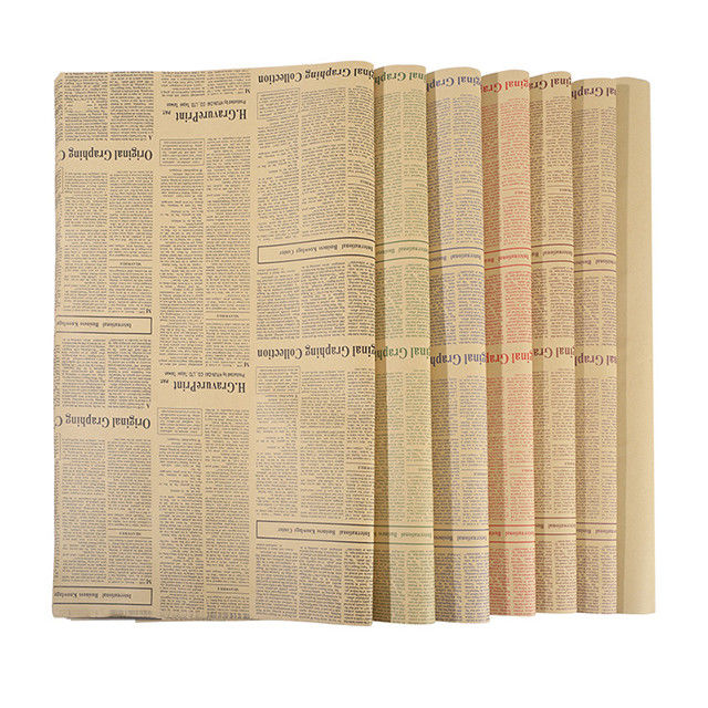 Chemisch afbreekbaar het Verpakken Papierformaat 50 * 70cm Niet gebleekt Kraftpapier Document Materiaal leverancier