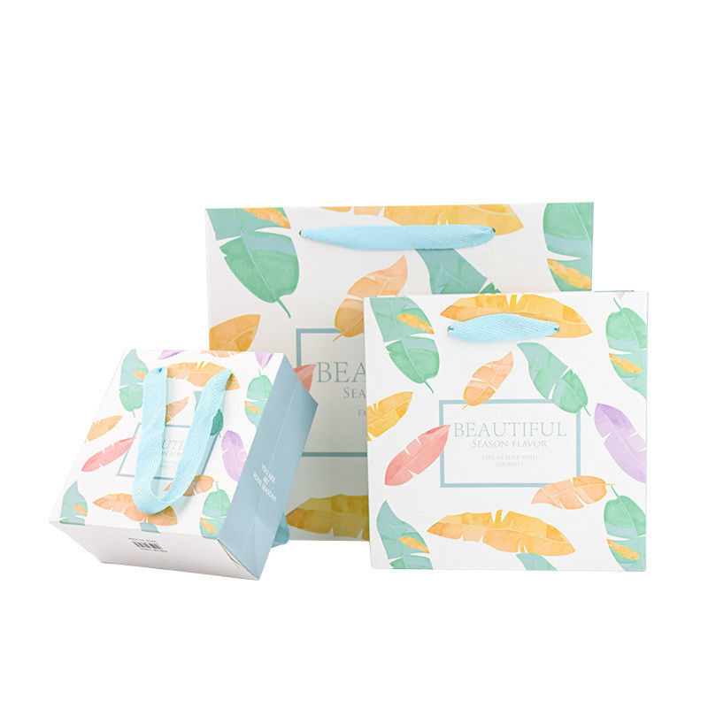 Mooi Kraftpapier-Document het Winkelen Zakkenluxe Aangepast Embleem met Nylon Kabelhandvat leverancier