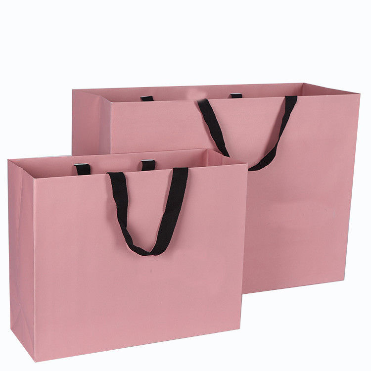 De roze Zak van het Kleurenkarton lamineerde Gedrukte Luxe voor het Winkelen/Gift leverancier