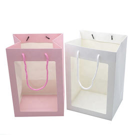 Good price De Gift Verpakkende Zakken van de Drawstringsluxe, Kartondocument Zak met Transparant Venster online